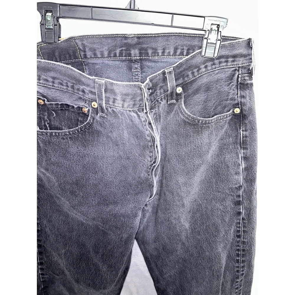 Vintage Levis 501 Jeans Men's 32x32 (Tag 34x34) Black Button Fly Made In USA